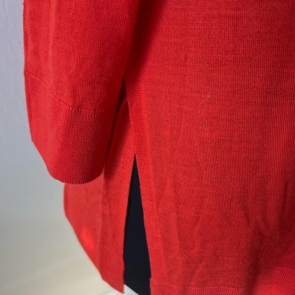 J.CREW red viscose blend sweater NWOT - Picture 2 of 4